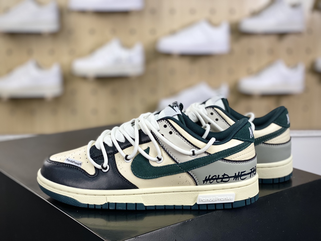 300 耐克Nike SB Dunk Low Lot"Street Racing"扣篮系列低帮板鞋“米白黑绿星际迷航”FQ8080-133