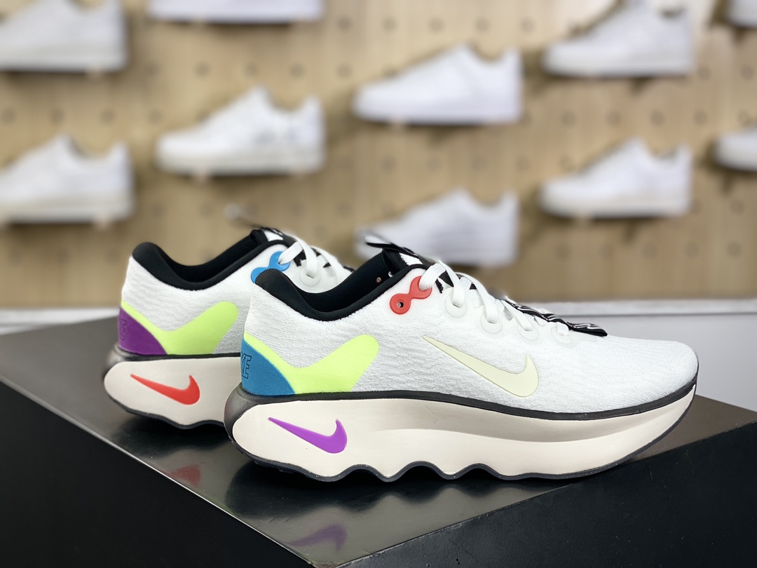 180 耐克Nike Motiva"White Lime Blue Lightning"莫提瓦系列低帮慢跑鞋“白黑荧光绿蓝紫鸳鸯”FJ1058-100