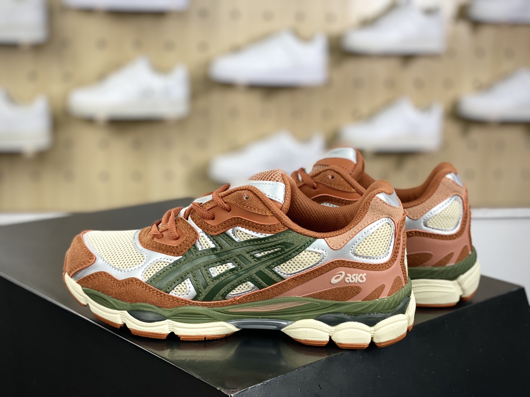 200 亚瑟士/Asics Gel-NYC 系列低帮慢跑鞋“砖红米白深灰”1201A789-251