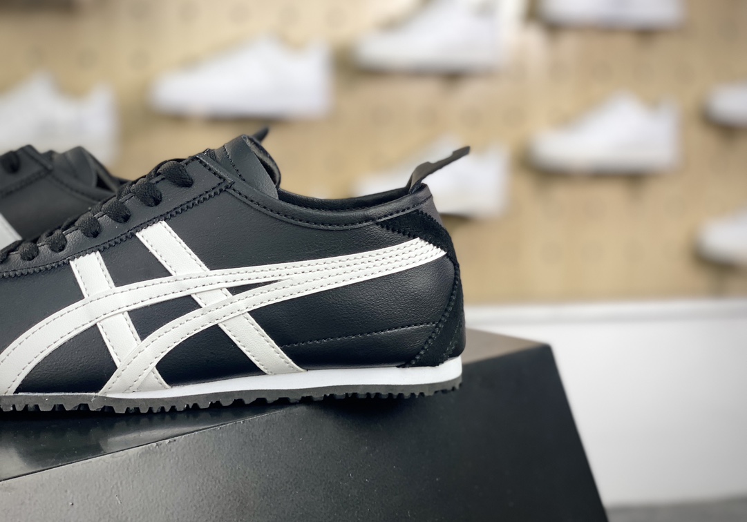 140 鬼塚虎/Onitsuka Tiger Mexico 66经典墨西哥系列低帮慢跑鞋“皮革黑白熊猫”DL408-9001