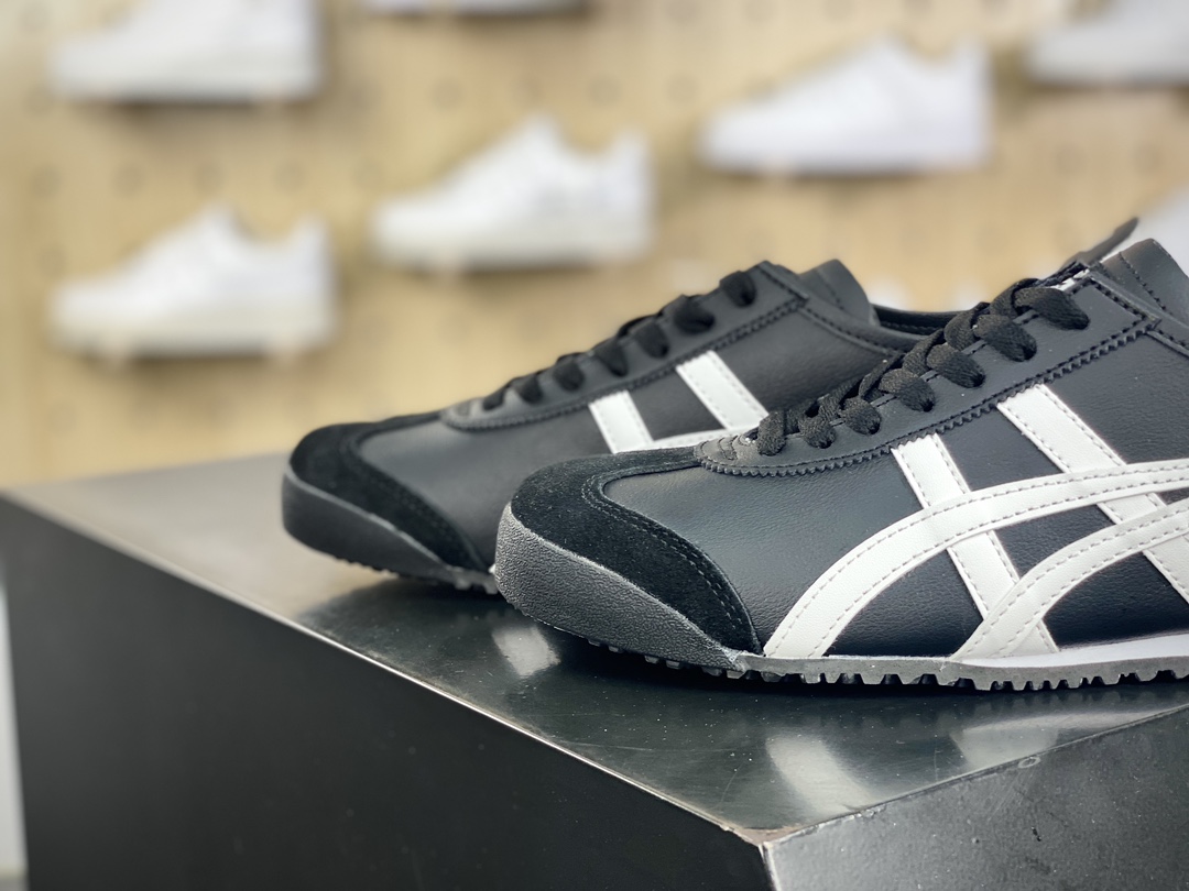 140 鬼塚虎/Onitsuka Tiger Mexico 66经典墨西哥系列低帮慢跑鞋“皮革黑白熊猫”DL408-9001