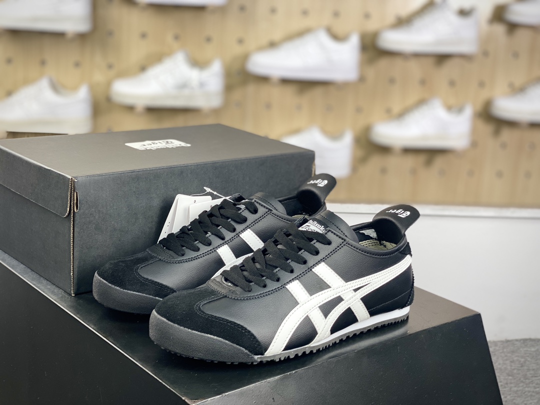 140 鬼塚虎/Onitsuka Tiger Mexico 66经典墨西哥系列低帮慢跑鞋“皮革黑白熊猫”DL408-9001