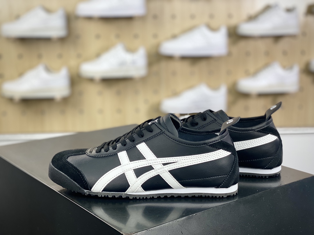 140 鬼塚虎/Onitsuka Tiger Mexico 66经典墨西哥系列低帮慢跑鞋“皮革黑白熊猫”DL408-9001