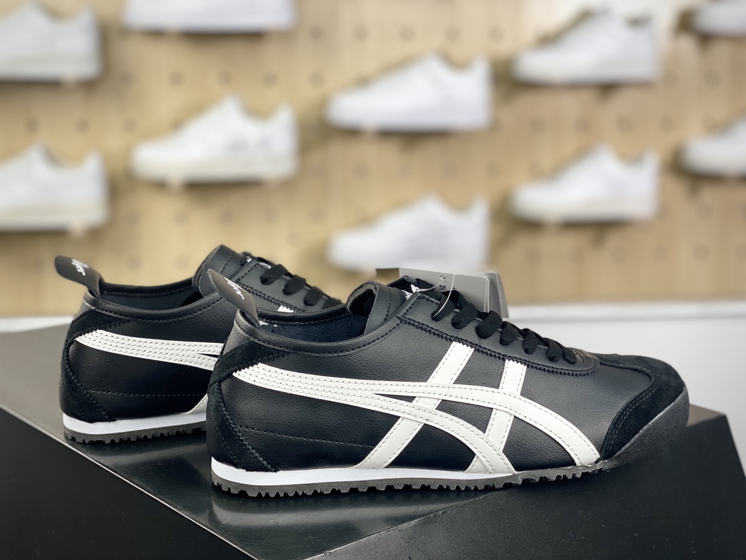 140 鬼塚虎/Onitsuka Tiger Mexico 66经典墨西哥系列低帮慢跑鞋“皮革黑白熊猫”DL408-9001