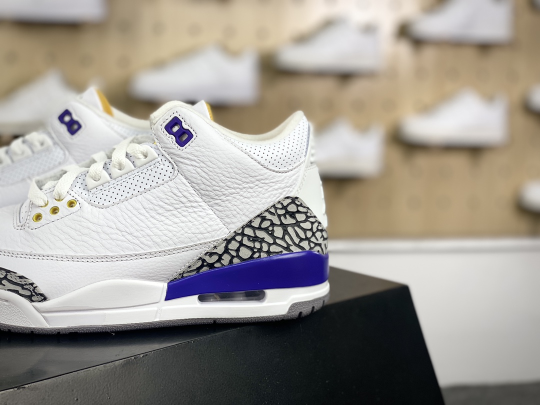 450 耐克Nike Air Jordan 3 Retro"Racer Blue"迈克尔·乔丹AJ3代中帮篮球鞋“白赛车蓝黑爆裂纹”869802-907