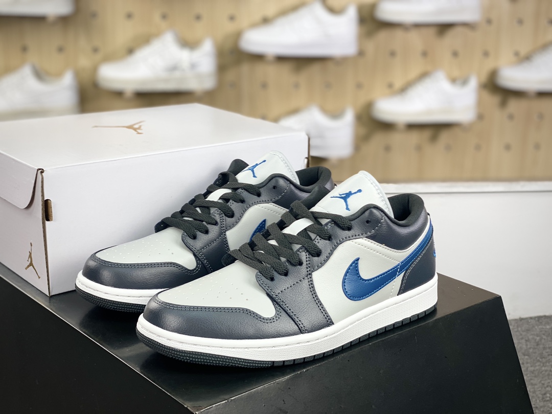 220 耐克Nike Air Jordan 1 Low”Anthracite Industrial Blue”AJ1乔丹一代篮球鞋“无烟煤黑工业蓝”DC0774-040