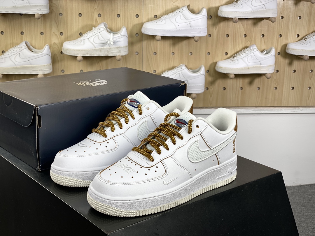 200 耐克Nike Air Force 1’07 Low”1972 Goddess of Victory”空军一号板鞋“白麻棕胜利女神”HF5716-111