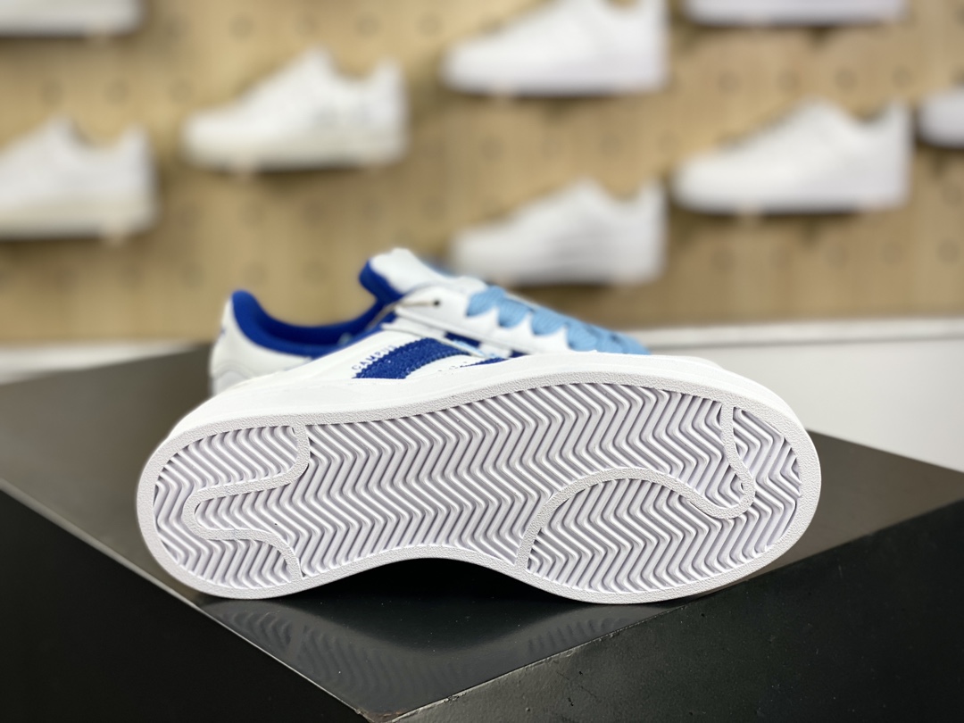 140 阿迪达斯Adidas Originals Campus 00s 学院系列面包板鞋“皮面白蓝”ID2066