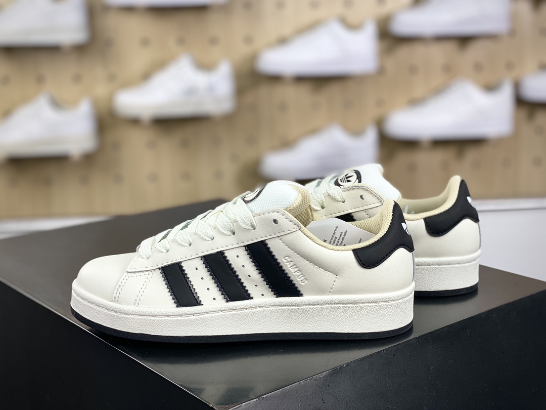 阿迪达斯Adidas Originals Campus 00s 学院系列板鞋“皮面白黑”IF8761