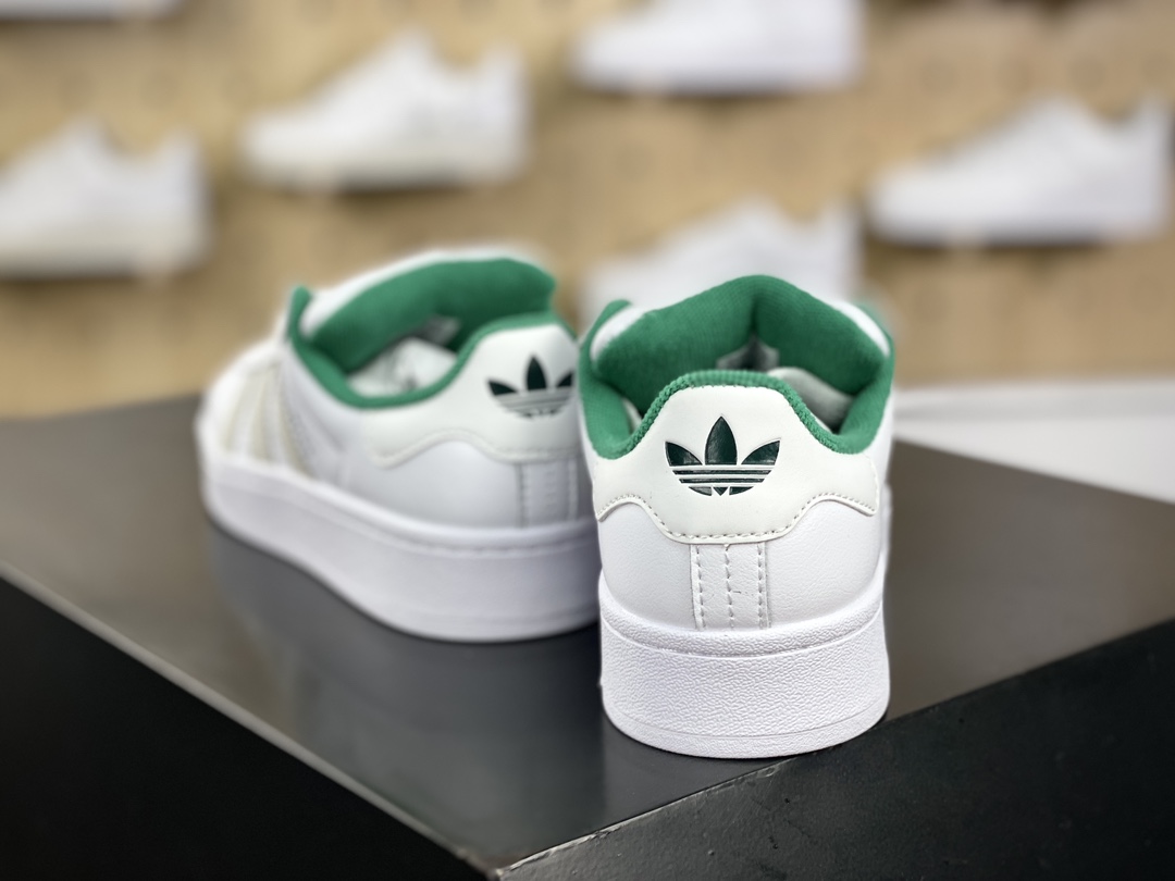 140 阿迪达斯Adidas Originals Campus 00s 学院系列面包板鞋“皮面米白绿”ID2067