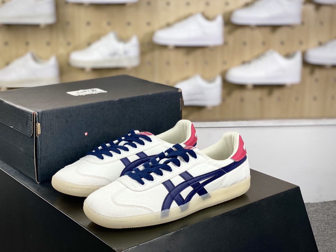 140 鬼塚虎/Onitsuka Tiger Tokuten 得分系列低帮板鞋“帆布白红藏蓝果冻底”1183A862-101