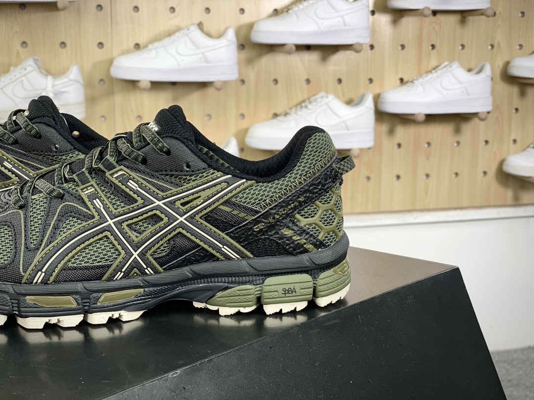 200 ASICS/亚瑟士 Tiger Gel-Kahana 8代系列低帮越野休闲运动跑步鞋“深灰荧光绿”1011B387-021