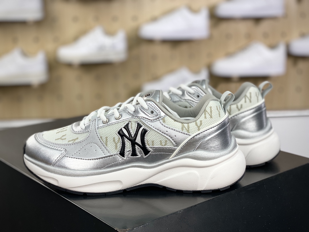 220 New York Yankees x MLB Fastball Classic Monogram 快球系列低帮慢跑鞋“金属银NY印面LOGO”3ARNFSB4N-GP001