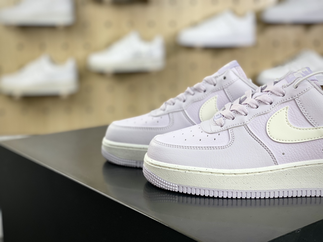 200 耐克Nike Air Force 1’07 Low Next Nature”Pink Rice”空军一号板鞋“皮革浅粉米白”DV3808-001