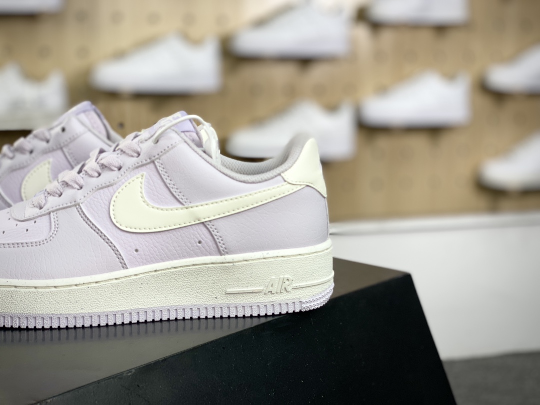 200 耐克Nike Air Force 1’07 Low Next Nature”Pink Rice”空军一号板鞋“皮革浅粉米白”DV3808-001