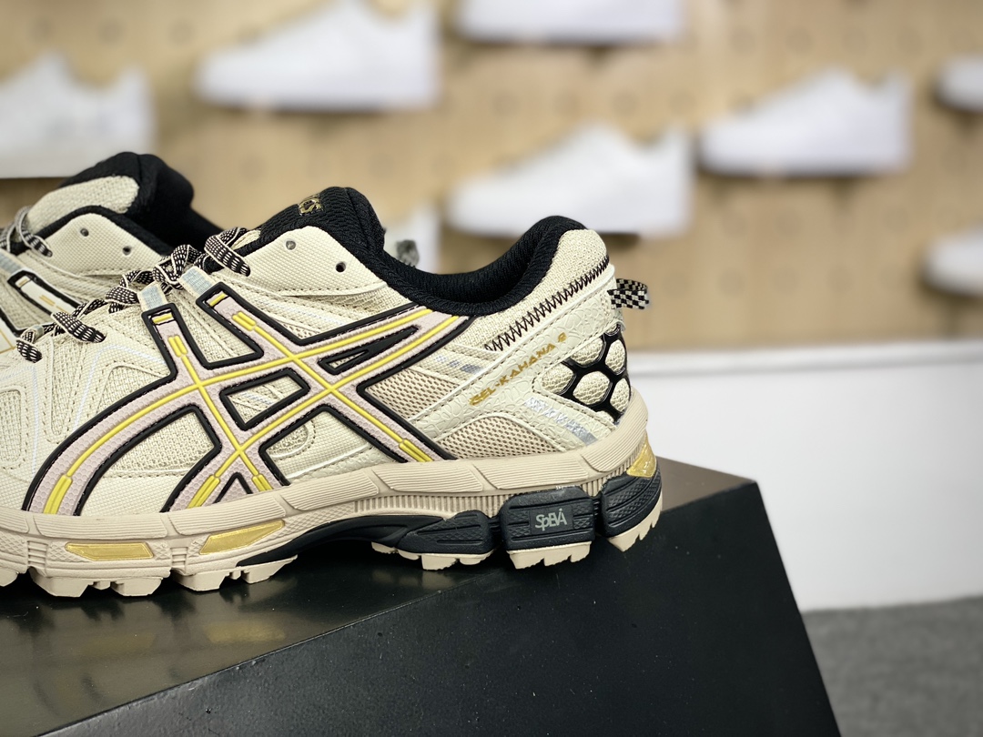 200 亚瑟士/ASICS Tiger Gel-Kahana 卡哈娜8代系列低帮跑步鞋“米黄棕黑”1011B109-201