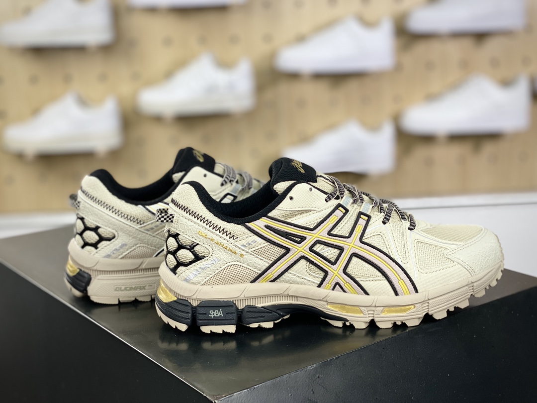 200 亚瑟士/ASICS Tiger Gel-Kahana 卡哈娜8代系列低帮跑步鞋“米黄棕黑”1011B109-201