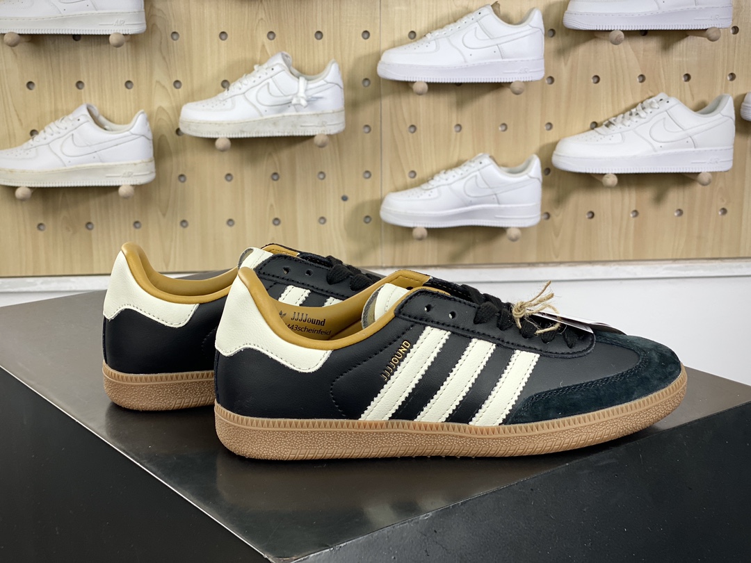 200 JJJJound x Adidas Originals Samba Classic”Studded Pack Black”桑巴舞板鞋“联名黑白棕”ID8707