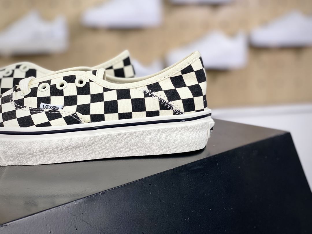 130 Vans Classic Slip-on VR3 SF”Black/White/Checkerboard”经典一脚板鞋“帆布黑白灰棋盘格子”VNOA4BX5BPS