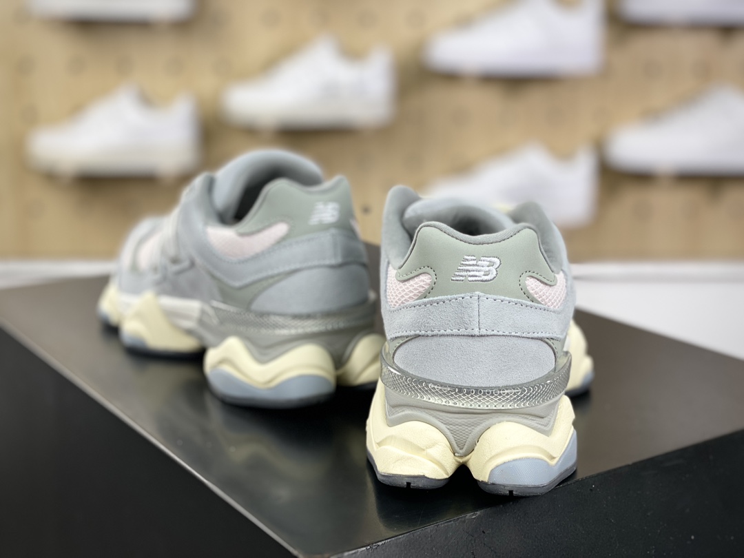 240 新百伦New Balance 9060”Pink/Grey”系列复古百搭跑步鞋“浅粉灰银”U9060SFB