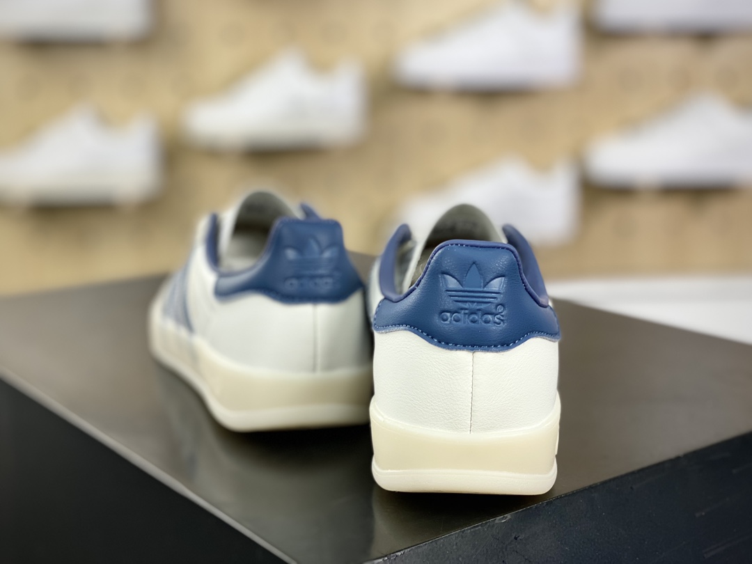 140 阿迪达斯Adidas Gazelle Indoor Trainers 羚羊内训系列低帮板鞋“米白冰晶雾灰紫”IG1643