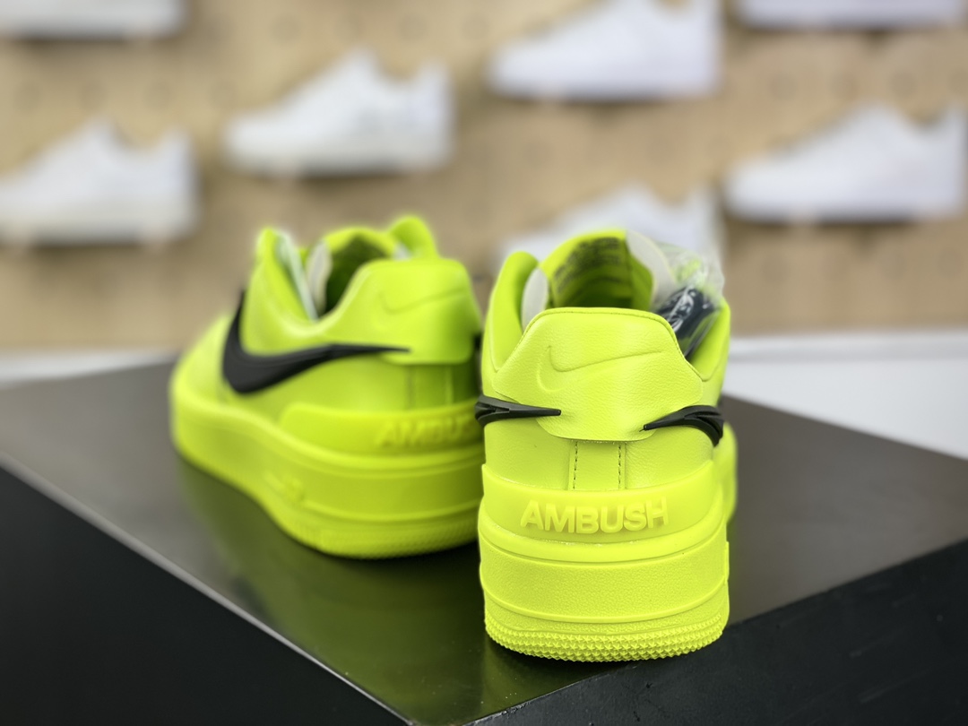 260 Nike Air Force 1 Low SP"Flash Lime"空军一号板鞋“联名荧光绿酸橙黑大钩”DV3464-100