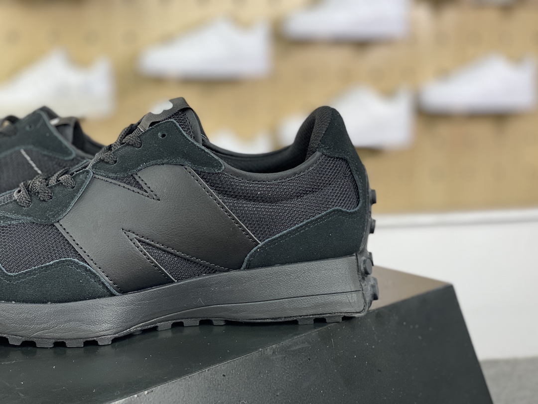 180 NB新百伦New Balance MS327系列低帮复古休闲运动慢跑鞋“全黑武士”MS327CTB