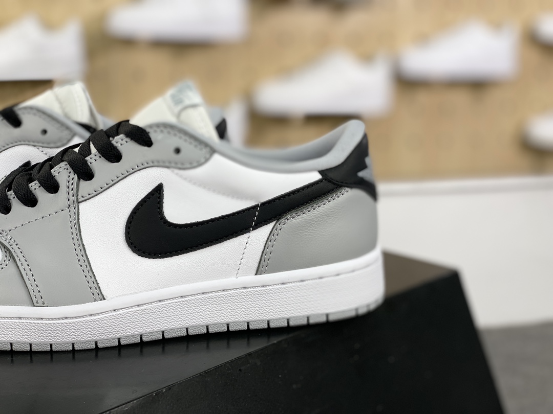 320 耐克Nike Air Jordan 1 Retro Low OG"Barons"AJ1乔丹一代低帮篮球鞋“OG烟灰白黑钩子”CZ0790-110