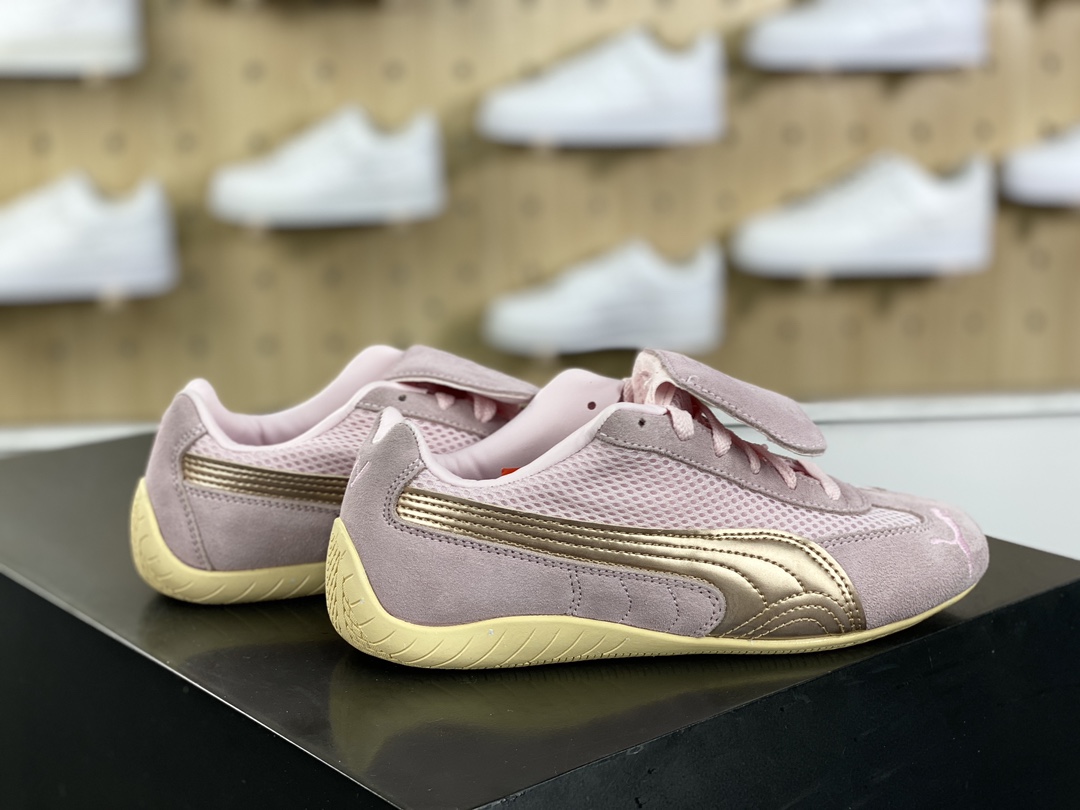 180  Puma Speedca 'Whisper Of Pink/Chamomile”极速赛车鞋“翻毛浅粉玫瑰金”397397-03