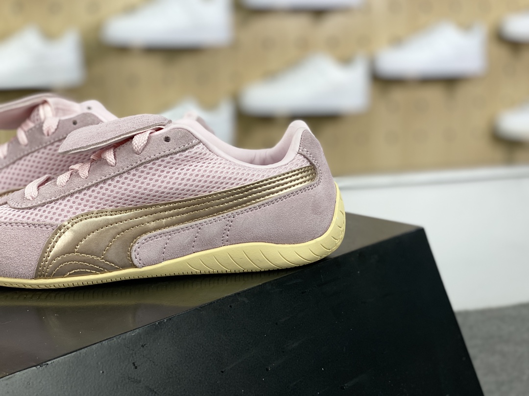 180  Puma Speedca 'Whisper Of Pink/Chamomile”极速赛车鞋“翻毛浅粉玫瑰金”397397-03