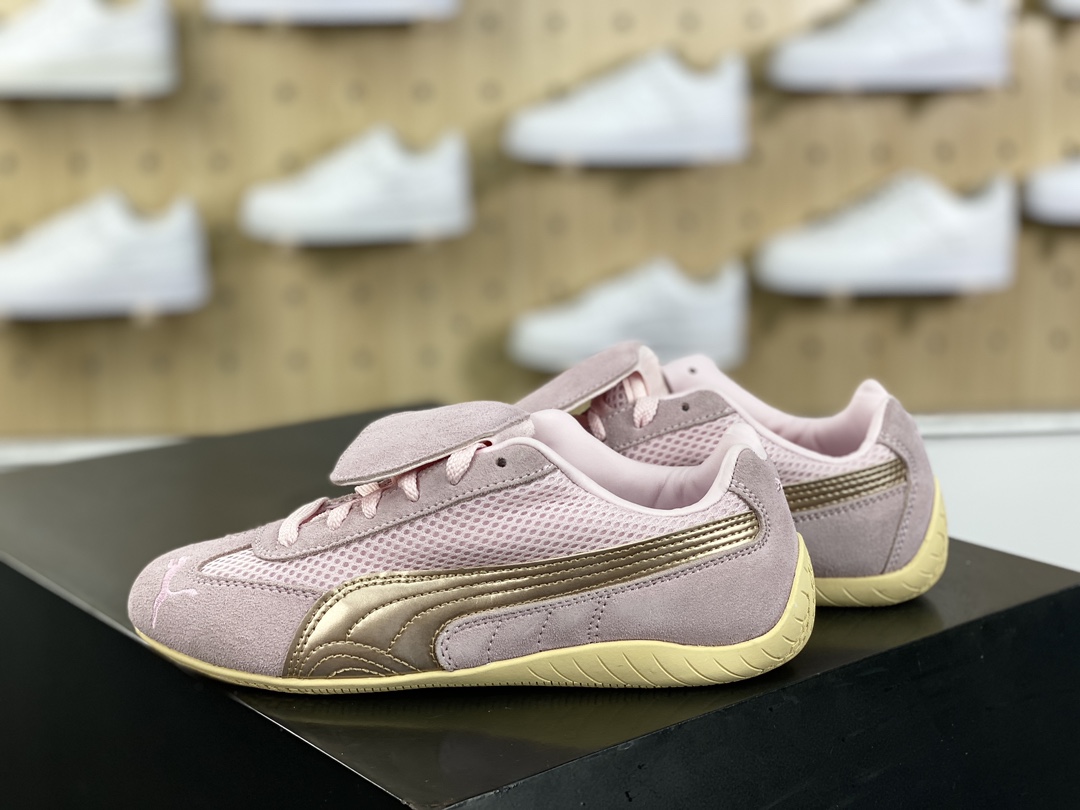 180  Puma Speedca 'Whisper Of Pink/Chamomile”极速赛车鞋“翻毛浅粉玫瑰金”397397-03