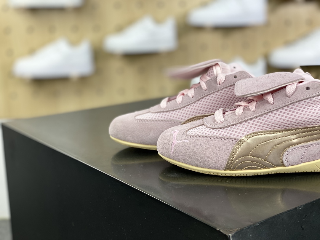 180  Puma Speedca 'Whisper Of Pink/Chamomile”极速赛车鞋“翻毛浅粉玫瑰金”397397-03