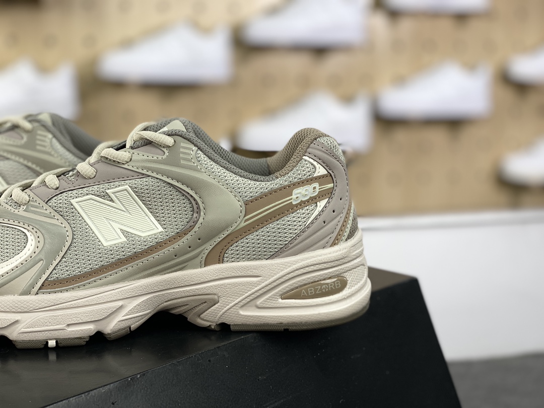 200 NB新百伦New Balance MR530系列复古老爹风网布跑步休闲运动鞋“浅大象灰”MR530KOB