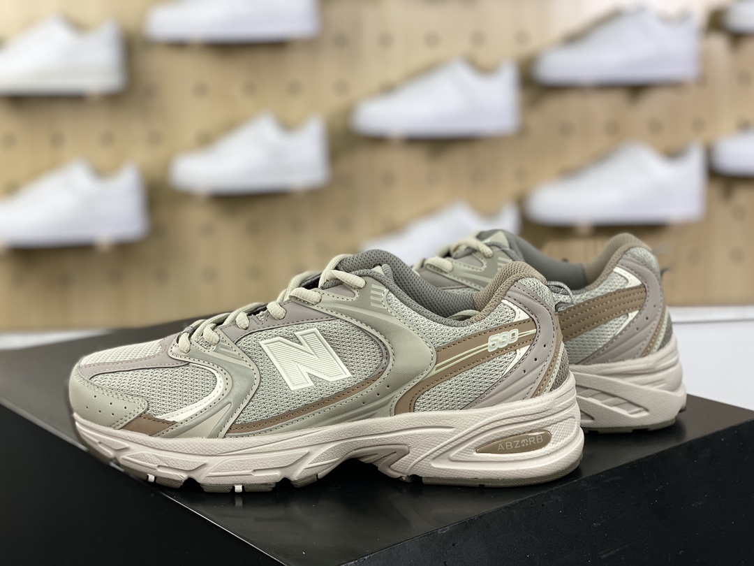 200 NB新百伦New Balance MR530系列复古老爹风网布跑步休闲运动鞋“浅大象灰”MR530KOB