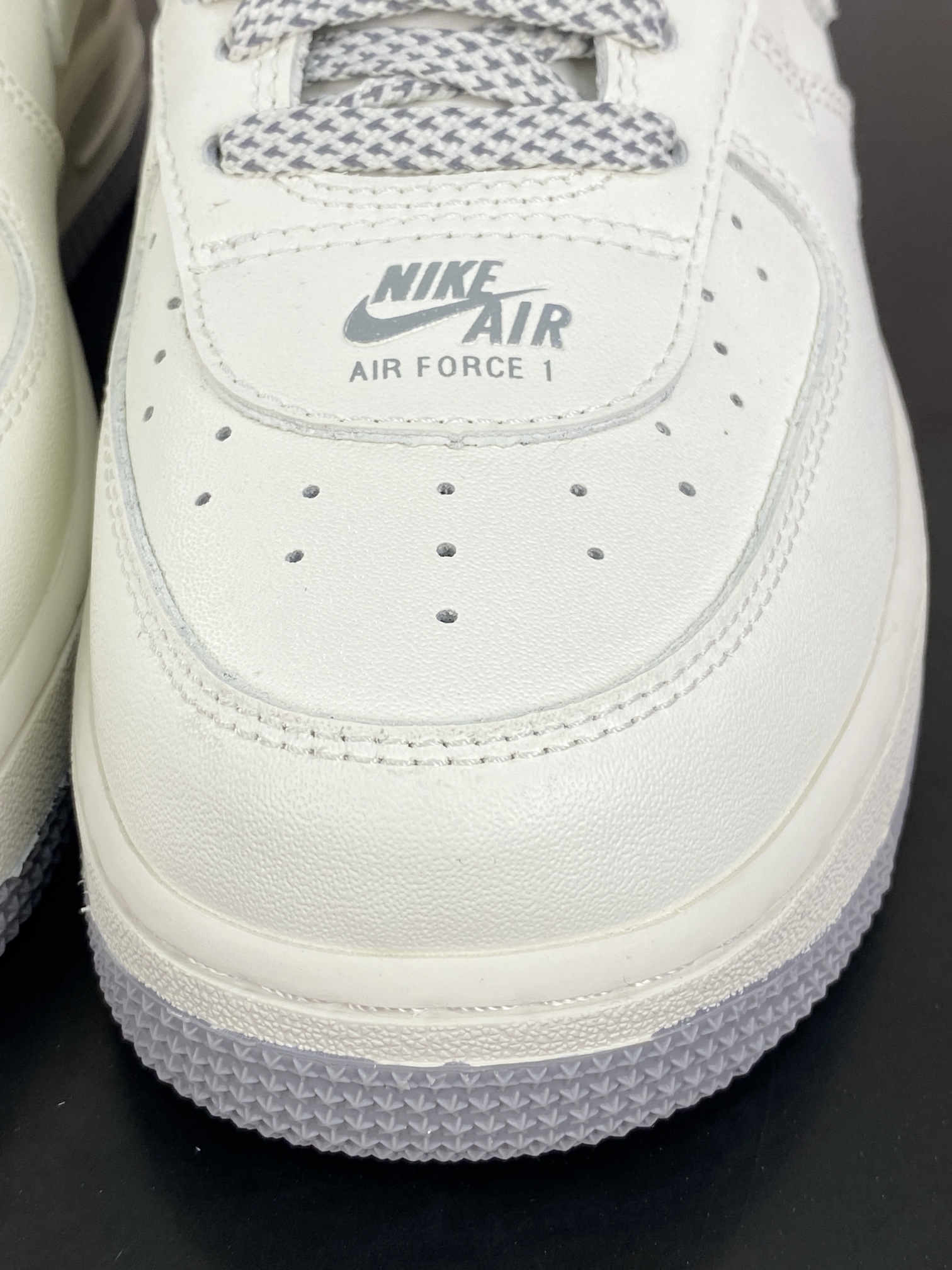 240 耐克Nike Air Force 1’07 Low"Double Air Beige/Grey"空军一号板鞋“皮革米白灰AIR印字”CJ1379-603