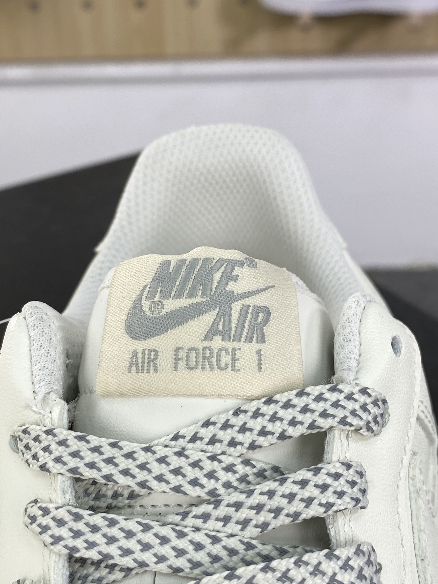 240 耐克Nike Air Force 1’07 Low"Double Air Beige/Grey"空军一号板鞋“皮革米白灰AIR印字”CJ1379-603