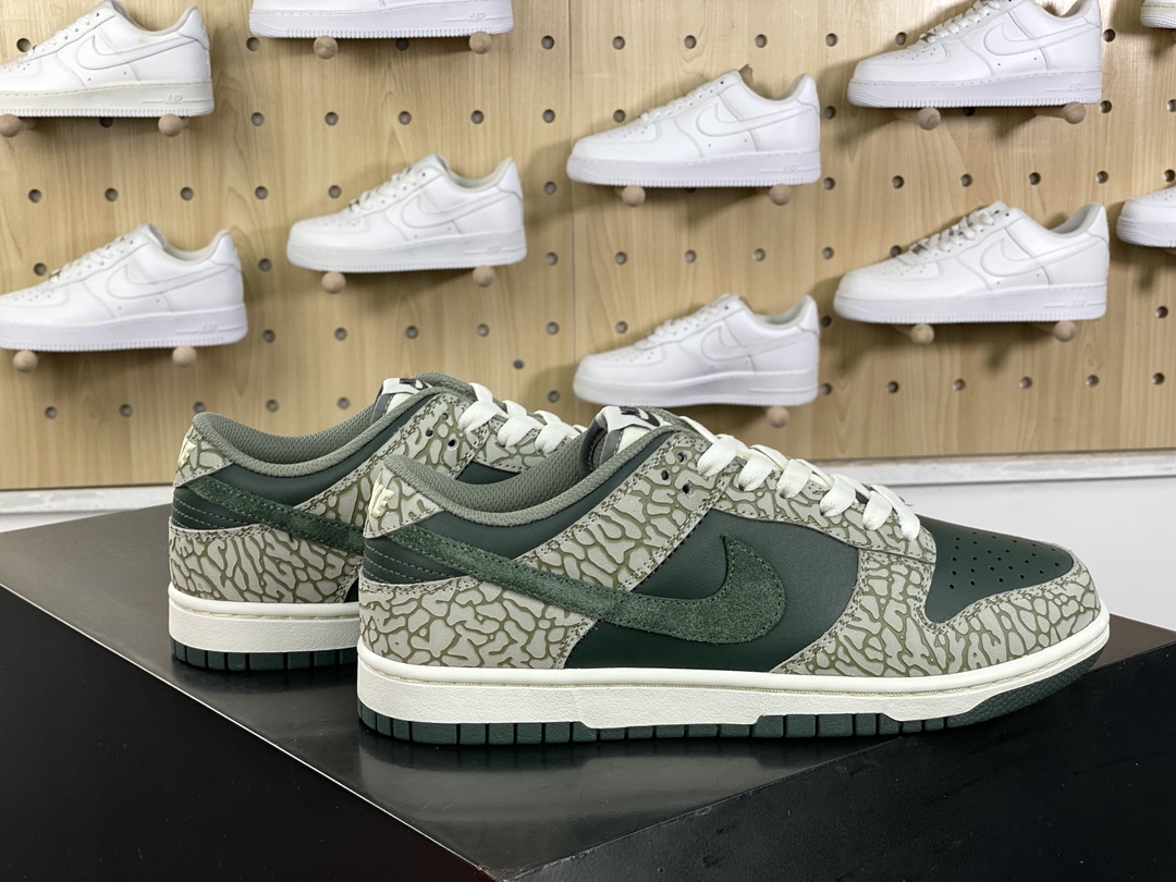 240 耐克Nike Dunk Low Premium"Urban Landscape 2.0"扣篮板鞋“绿白爆裂纹”HF4878-053