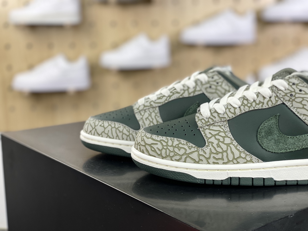 240 耐克Nike Dunk Low Premium"Urban Landscape 2.0"扣篮板鞋“绿白爆裂纹”HF4878-053