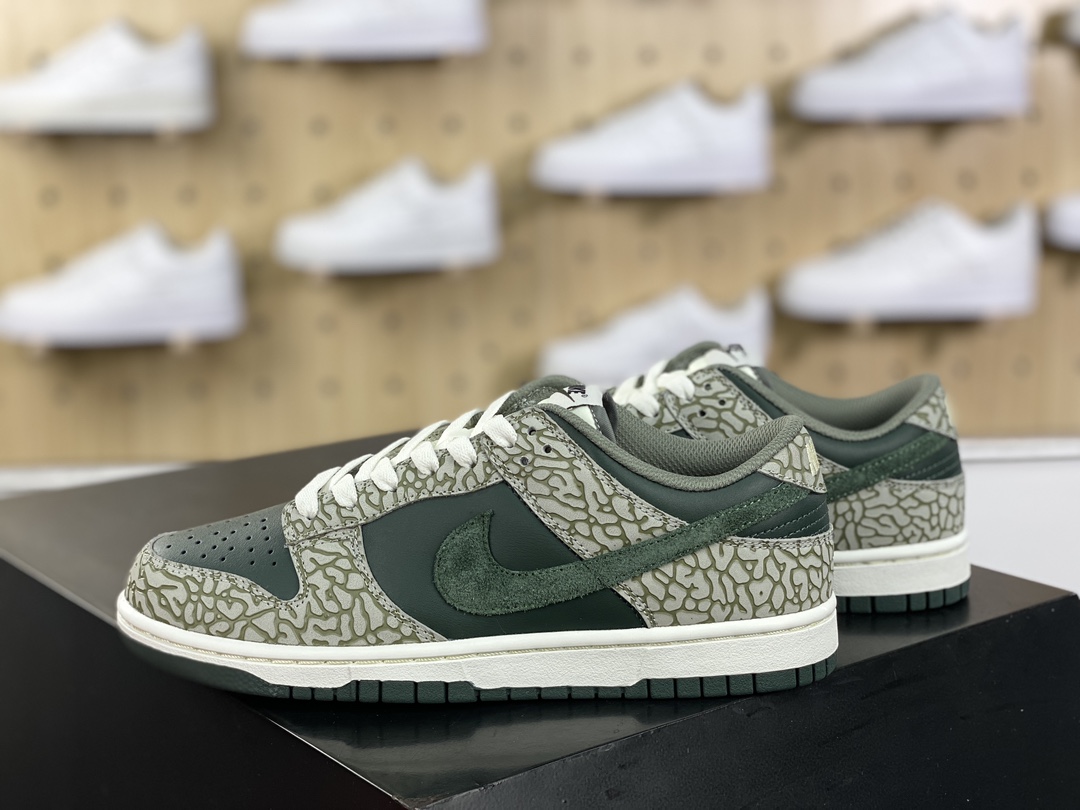 240 耐克Nike Dunk Low Premium"Urban Landscape 2.0"扣篮板鞋“绿白爆裂纹”HF4878-053