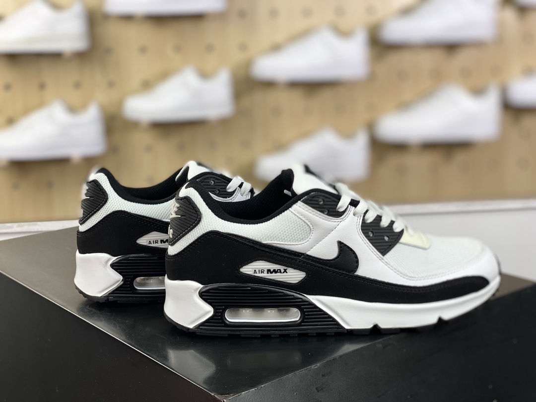 200 耐克Nike Air Max 90"Panda White Black"系列低帮复古慢跑鞋“白黑熊猫”CN8490-101