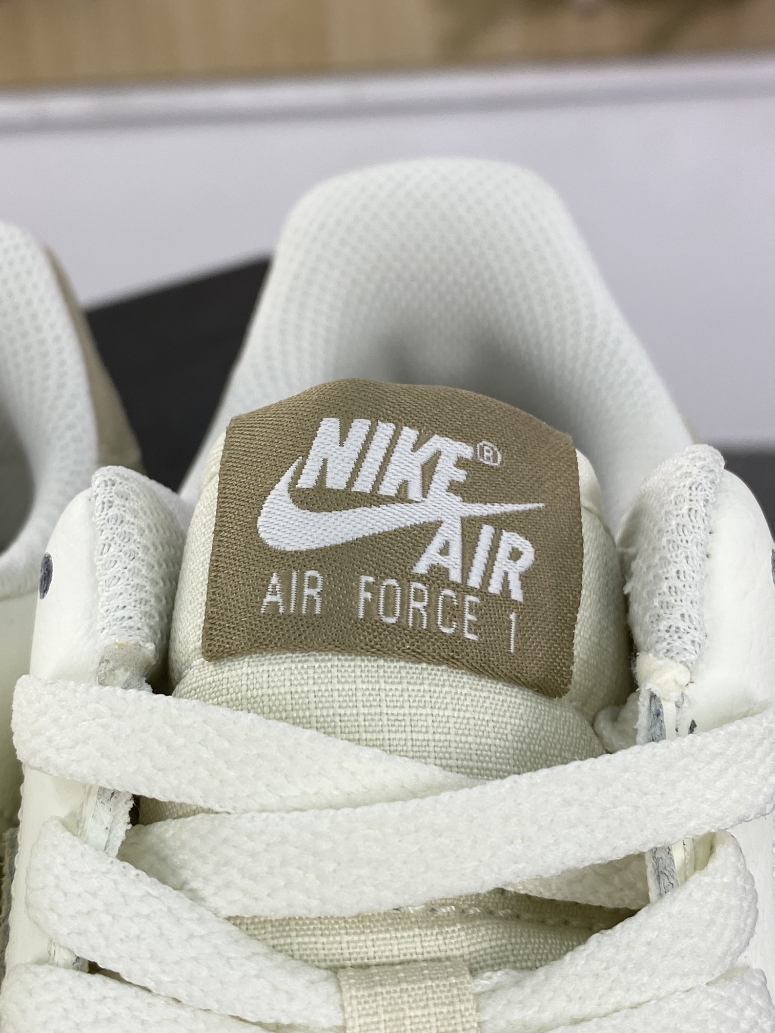 200 Nike Air Force 1 '07 Low"SKhaki Coconut Milk"空军一号板鞋“皮革椰奶白黄卡其钩子”FN5832-101