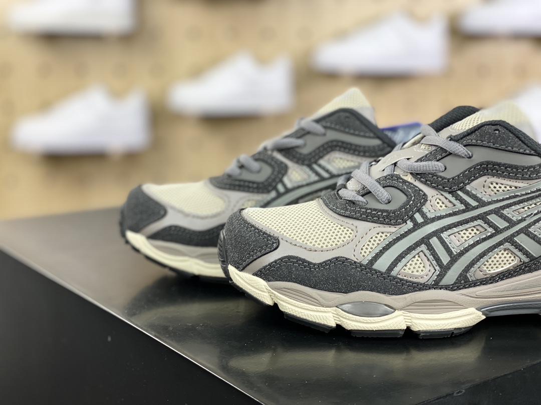 200 亚瑟士/Asics Gel-NYC 系列低帮复古休闲运动慢跑鞋“深灰银燕麦黄”1201A789-250