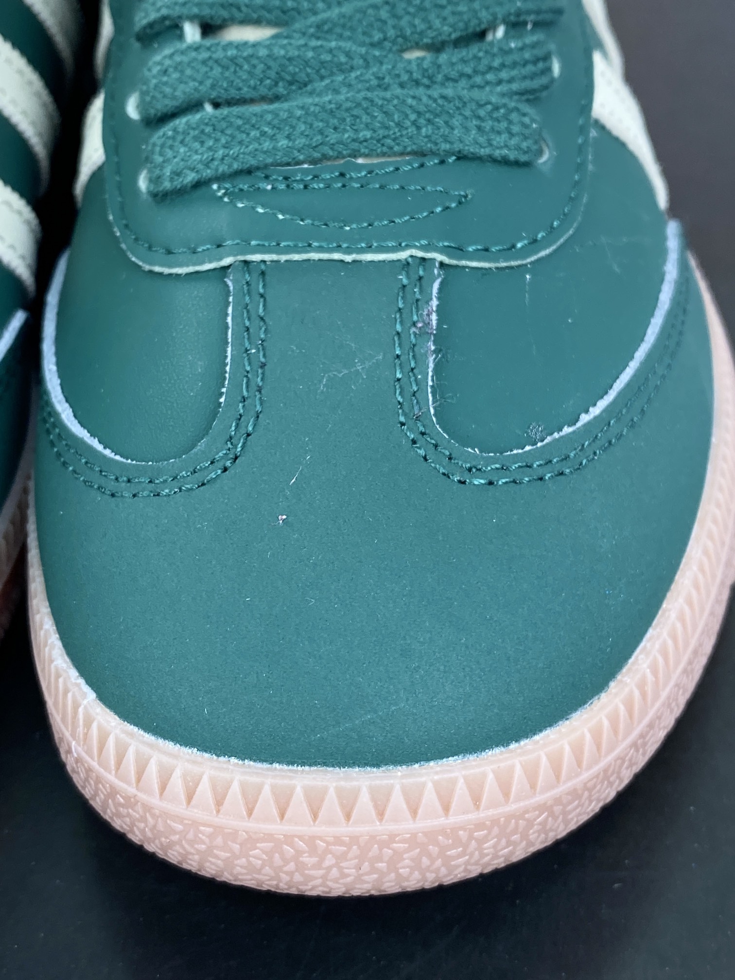 140 Adidas Originals Samba OG"Collegiate Green Gum"桑巴舞板鞋“皮革深绿米白生胶底”IE0872