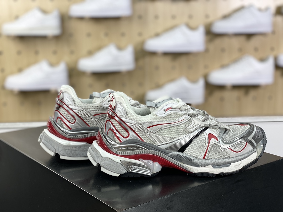 400 高奢品牌-巴黎世家BALENCIAGA Runner Sneaker 3.0慢跑“解构破坏香芋紫白荧光黄3.0”779066 W3RXP 9160