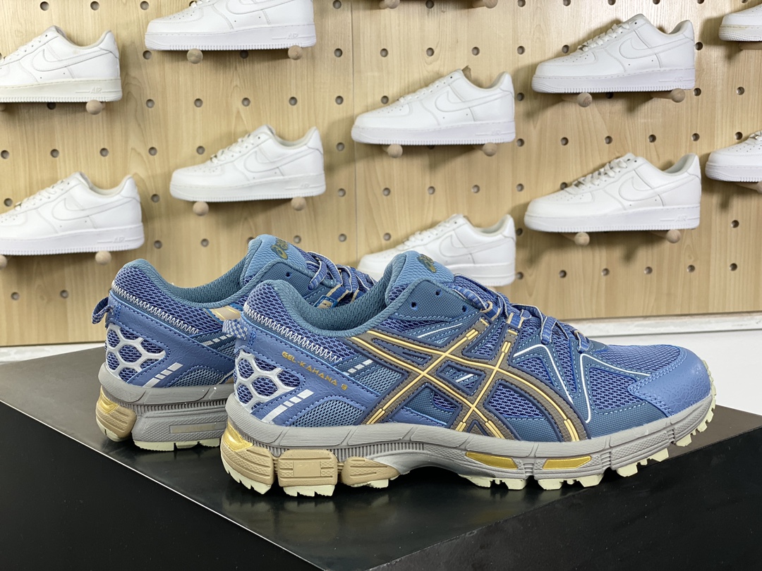 200 亚瑟士/ASICS Tiger Gel-Kahana 卡哈娜8代系列低帮跑步鞋“蓝灰鎏金”1011B109-400