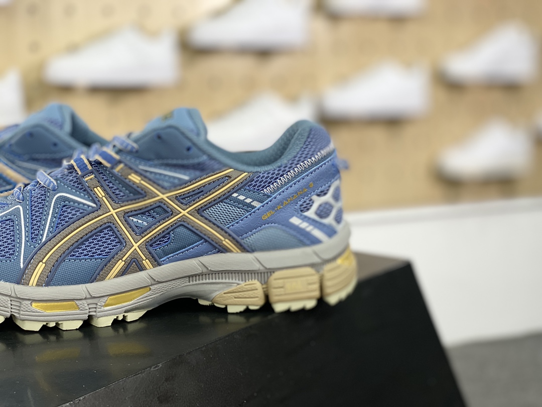 200 亚瑟士/ASICS Tiger Gel-Kahana 卡哈娜8代系列低帮跑步鞋“蓝灰鎏金”1011B109-400