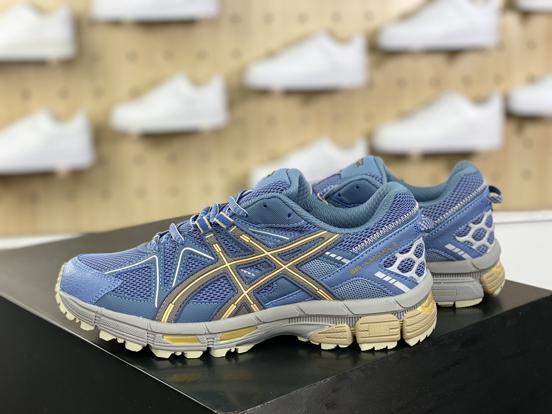 200 亚瑟士/ASICS Tiger Gel-Kahana 卡哈娜8代系列低帮跑步鞋“蓝灰鎏金”1011B109-400