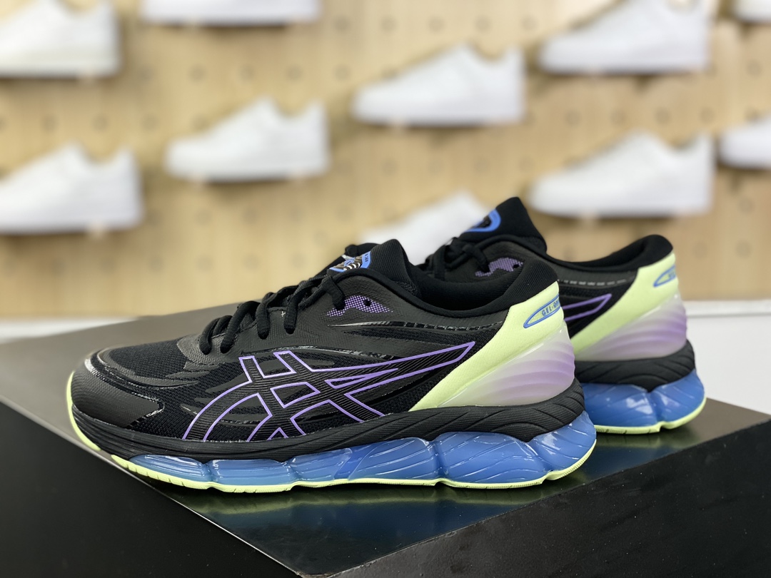 240 亚瑟士/ASICS Gel-Quantum 360 VIII 量子动能360/8代系列低帮跑步鞋“黑紫绿蓝”1203A305-004