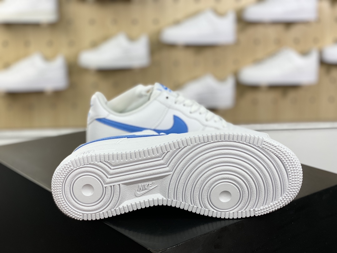 200 耐克Nike Air Force 1’07 Low Next Nature"White University Blue"空军一号板鞋“皮革白水天蓝”DV3808-103