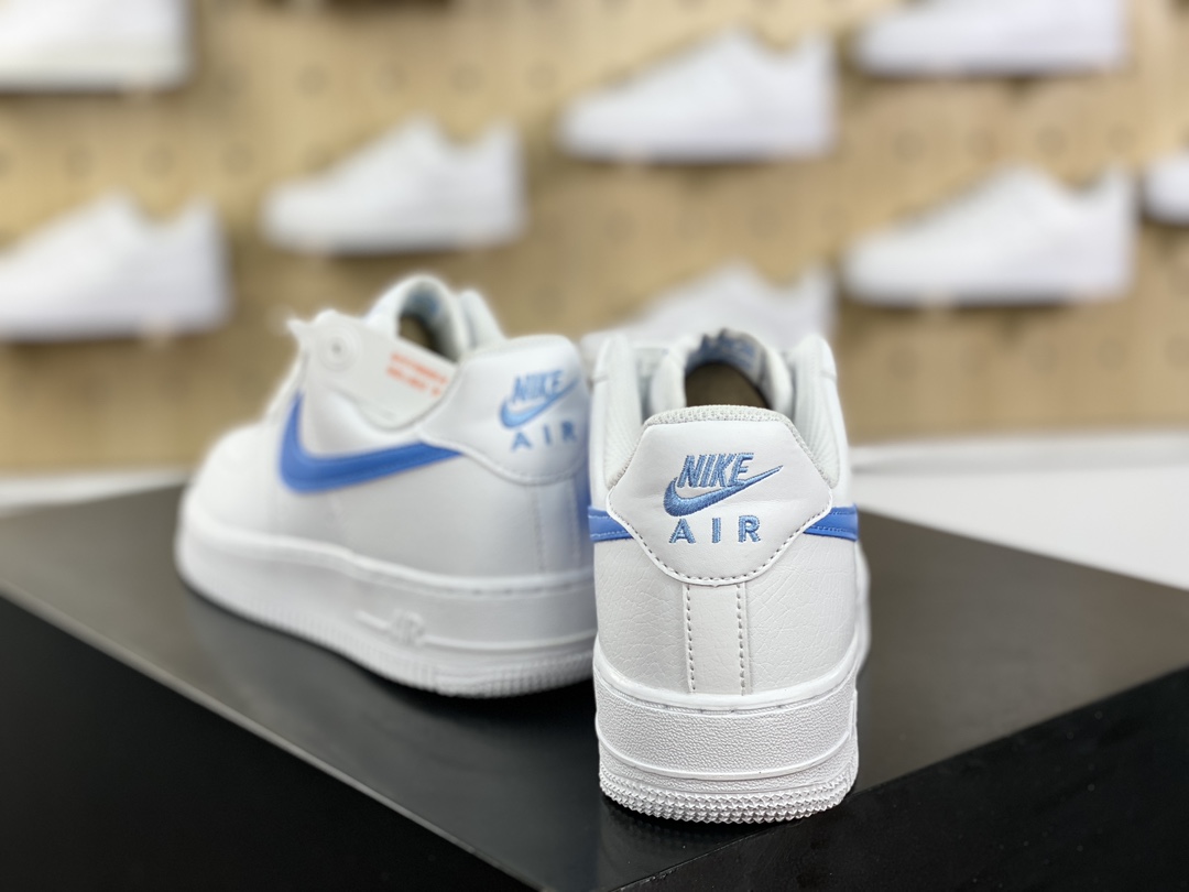 200 耐克Nike Air Force 1’07 Low Next Nature"White University Blue"空军一号板鞋“皮革白水天蓝”DV3808-103